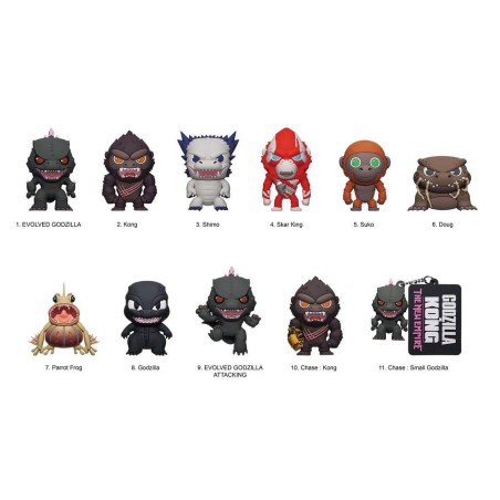 Godzilla x Kong: Mystery 3D Bag Clips (1 stuk - 1 piece)