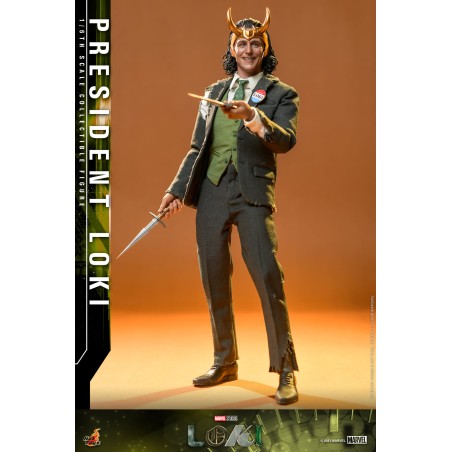 Hot Toys Marvel: Loki: President Loki 1/6 scale TMS066 (Sealed)