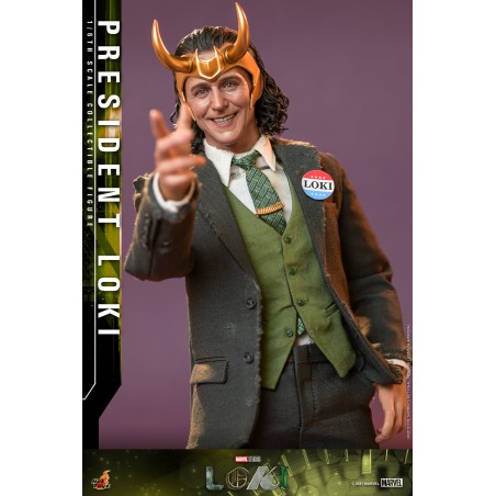 Hot Toys Marvel: Loki: President Loki 1/6 scale TMS066 (Sealed)