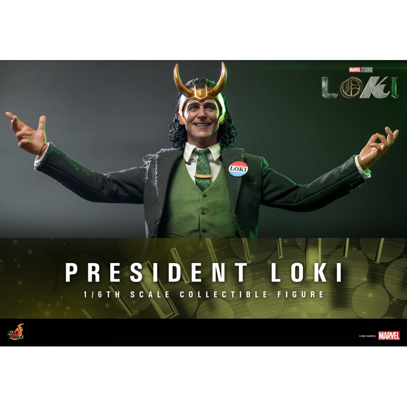 Hot Toys Marvel: Loki: President Loki 1/6 scale TMS066 (Sealed)
