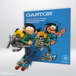 Guust Flater: Motor op rolschaatsen Statue 18 cm