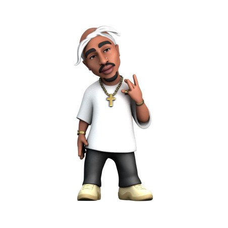 Tupac: White Shirt Minix PVC Figure 12 cm