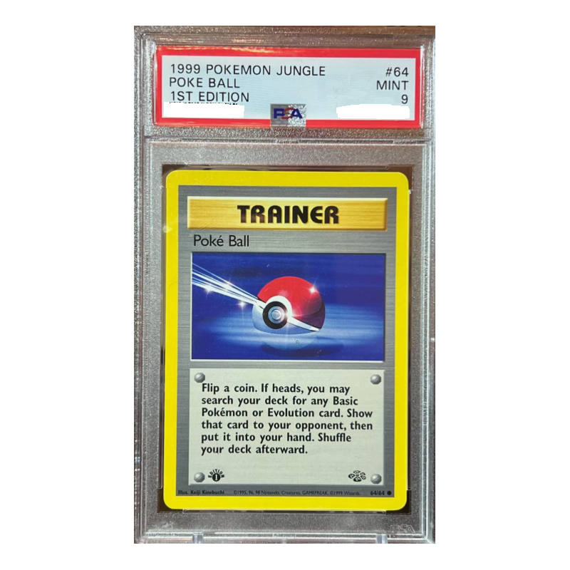Pokémon Graded Card PSA 9: 1999 Jungle First Edition Poke Ball