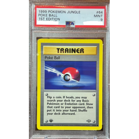 Pokémon Graded Card PSA 9: 1999 Jungle First Edition Poke Ball