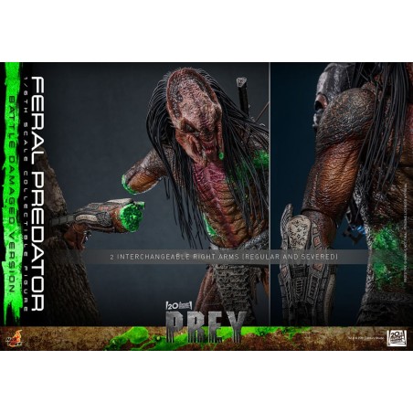 Hot Toys Prey: Feral Predator (Battle Damaged Version) 1/6