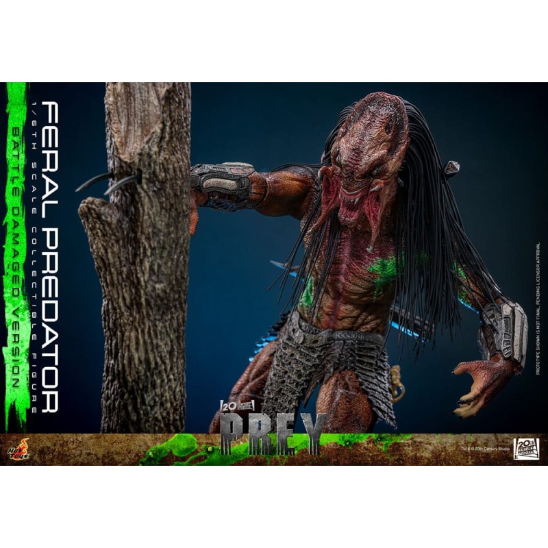Hot Toys Prey: Feral Predator (Battle Damaged Version) 1/6