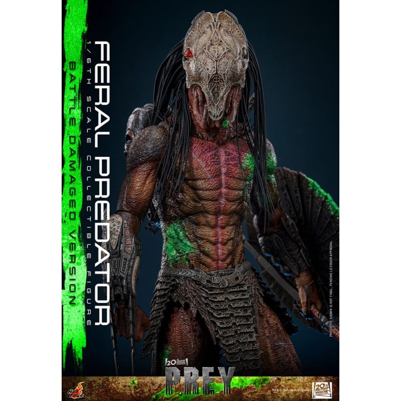 Hot Toys Prey: Feral Predator (Battle Damaged Version) 1/6