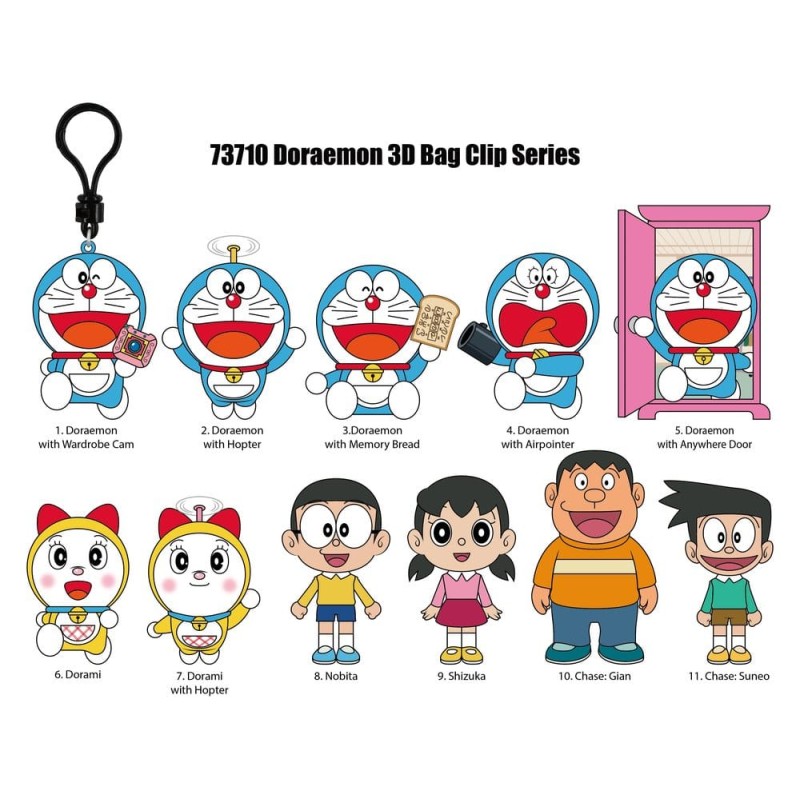 Doraemon: Mystery 3D Bag Clip (1 stuk - 1 piece)