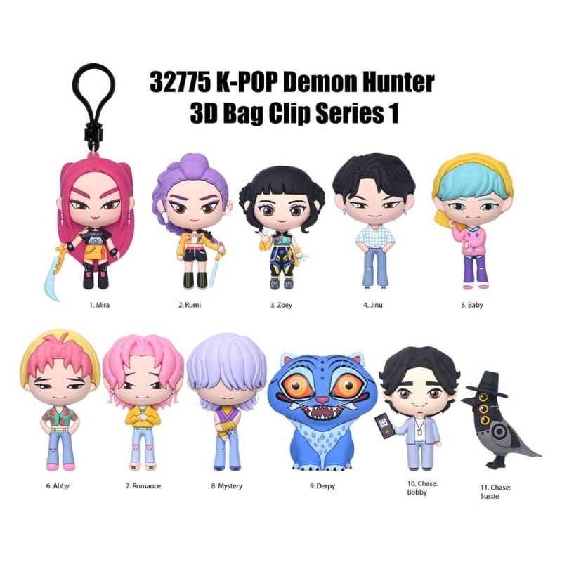 KPop Demon Hunters: Mystery 3D Bag Clip (1 stuk - 1 piece)