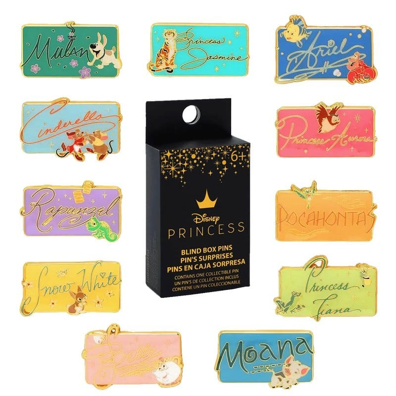 Loungefly Mystery Pin: Disney Princess Signature (1 piece - 1