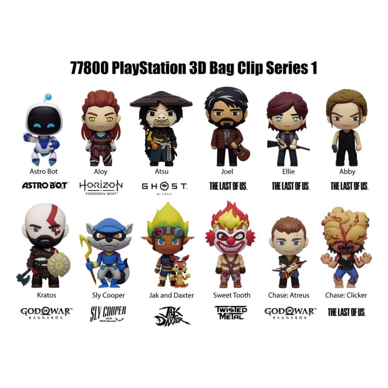 Playstation: Mystery 3D Bag Clip (1 stuk - 1 piece)
