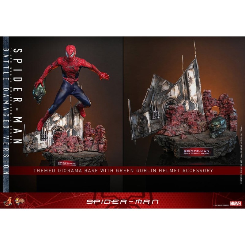 Hot Toys Marvel: Spider-Man (2002) Battle Damaged 1/6 Scale