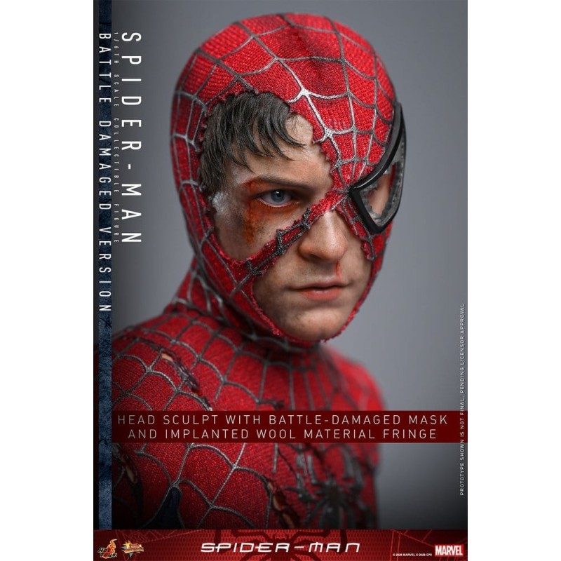 Hot Toys Marvel: Spider-Man (2002) Battle Damaged 1/6 Scale