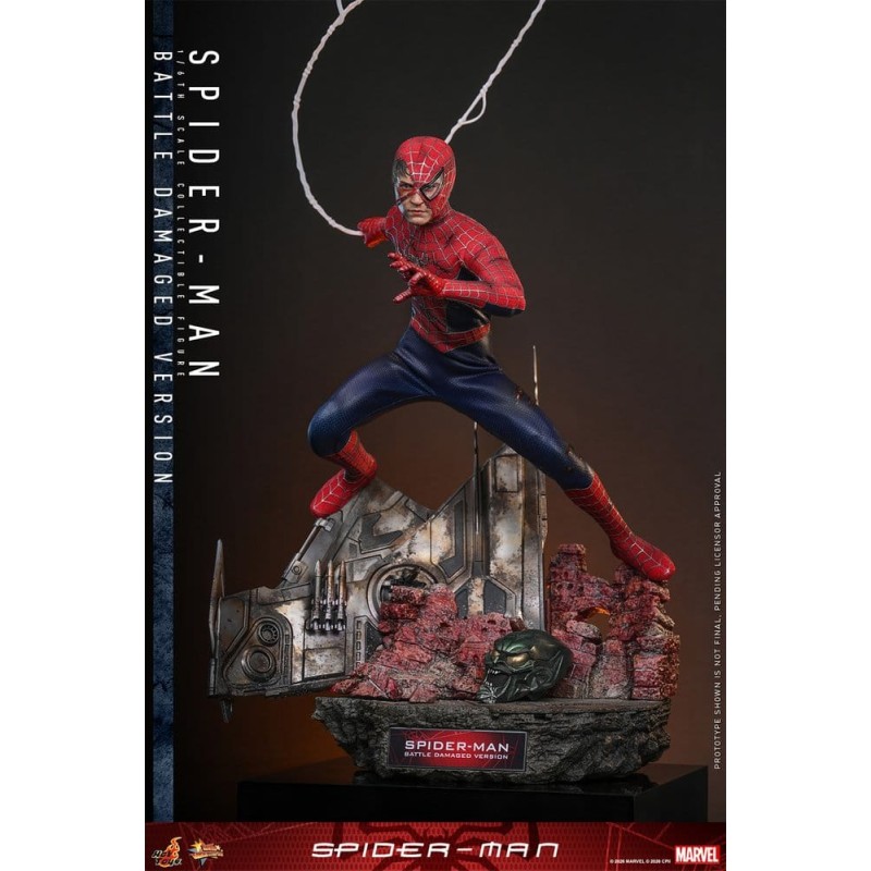 Hot Toys Marvel: Spider-Man (2002) Battle Damaged 1/6 Scale