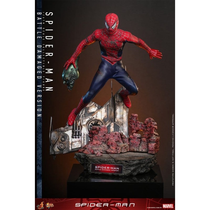 Hot Toys Marvel: Spider-Man (2002) Battle Damaged 1/6 Scale