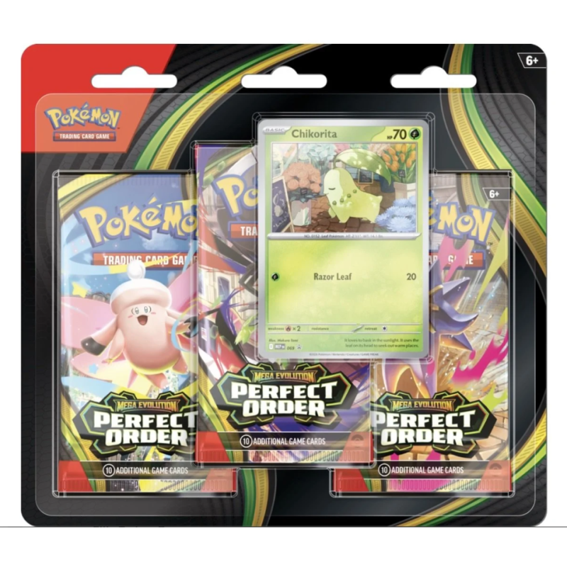 Pokémon: Perfect Order 3 pack blister Chikorita Collection