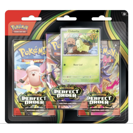 Pokémon: Perfect Order 3 pack blister Chikorita Collection