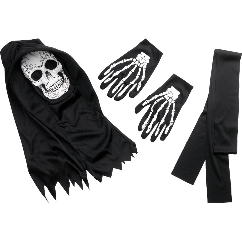 The Day of the Dead Reaper Costume - One Size Costume / Hooded