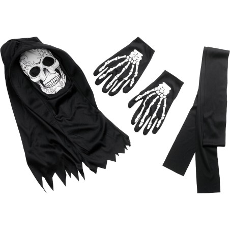 The Day of the Dead Reaper Kostuum - One Size Kostuum / Masker