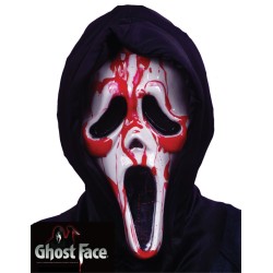 Scream: Bloedend Ghost Face Masker met Capuchon + Pomp en