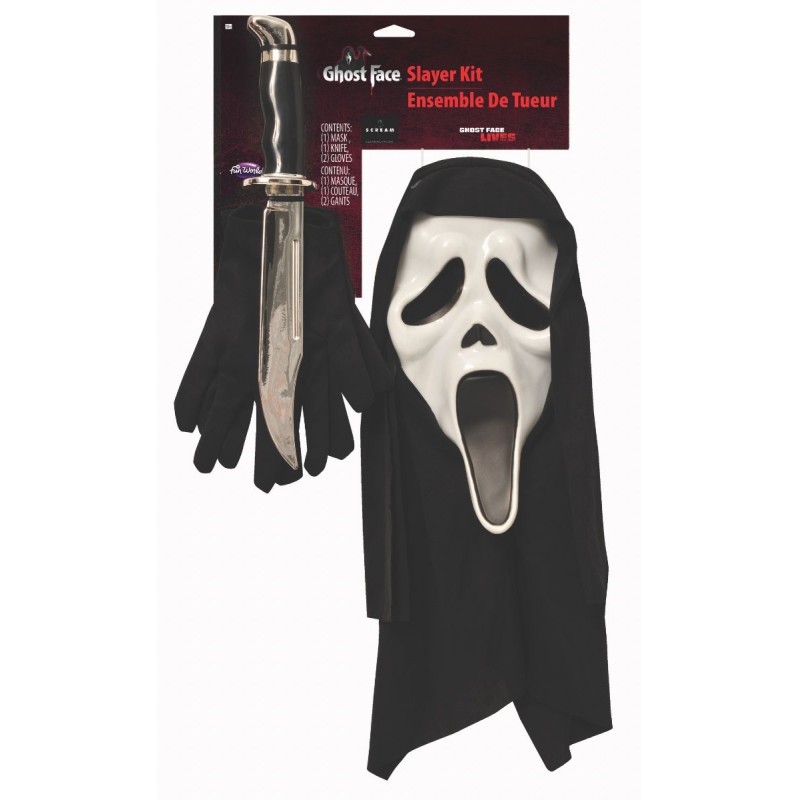 Scream: Ghost Face Kit Officially Licensed Hooded Mask / Dagger