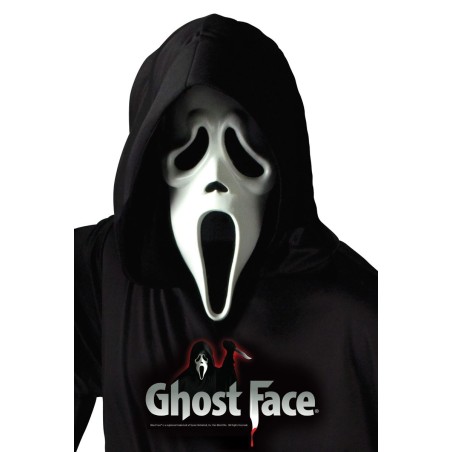 Scream: Ghost Face Maske mit Kapuze – Offizielle Lizenz