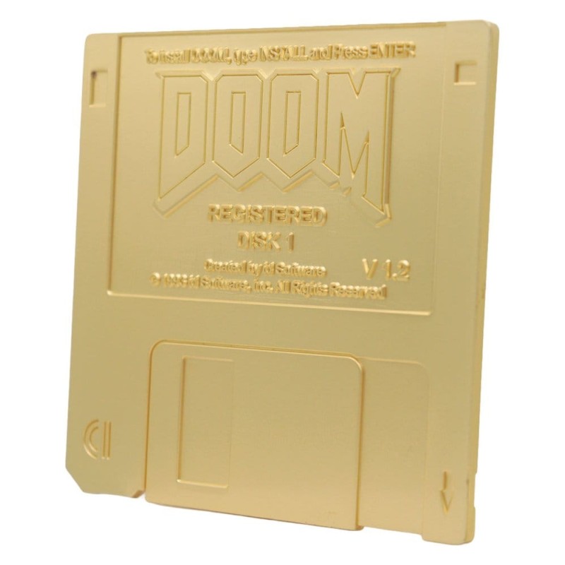 Doom: Floppy Disk Gold Plated Replica