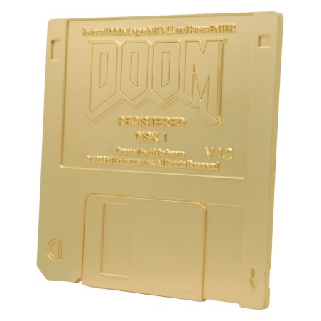 Doom: Floppy Disk Gold Plated Replica