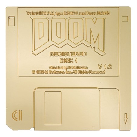 Doom: Floppy Disk Gold Plated Replica