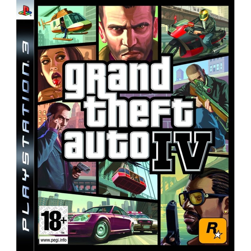 Games: Grand Theft Auto IV (GTA IV) PS3 - Used (PAL)