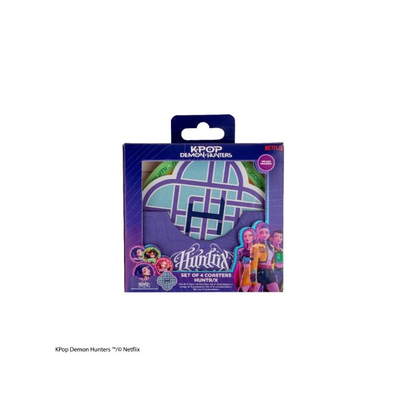 KPop Demon Hunters: Set of 4 coasters