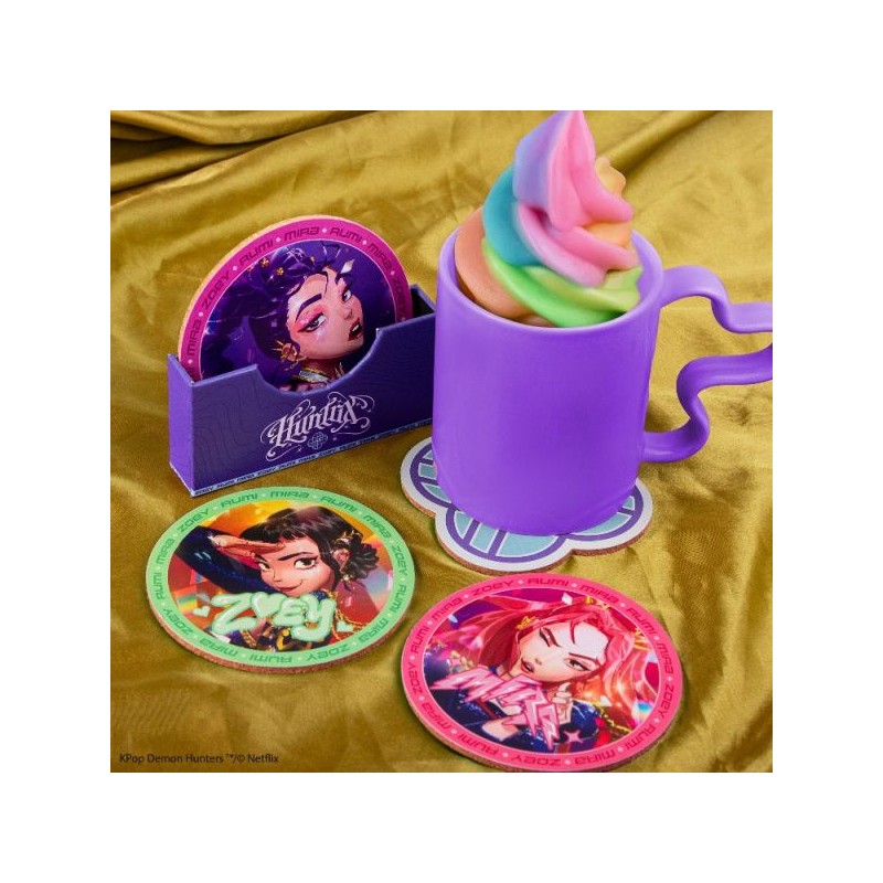 KPop Demon Hunters: Set of 4 coasters