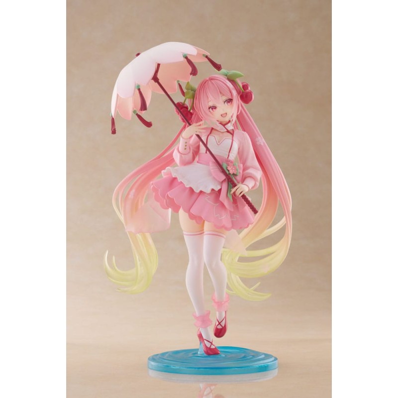 Hatsune Miku AMP PVC Statue Newley Written Sakura Miku Sakura