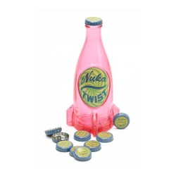 Fallout: Nuka Twist Glass Bottle & Bottle Caps