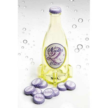 Fallout: Nuka-cola Quartz Glass Bottle & Bottle Caps