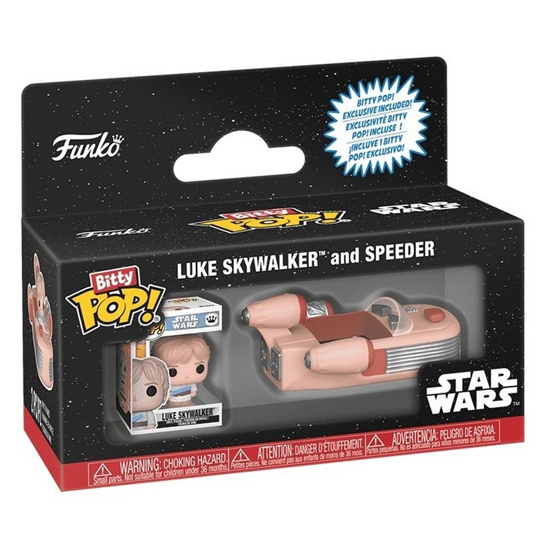 Funko Pop! Star Wars: Bitty Pop Luke Skywalker & Landspeeder