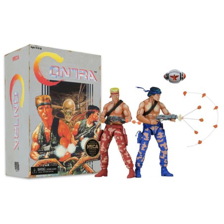 Neca Contra Action Figures 2-Pack Bill & Lance Video Game Appearance 18 cm