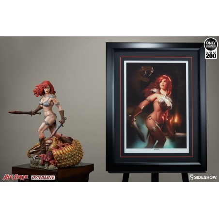 Red Sonja She-Devil with a Sword Art Print by Sideshow Collectibles