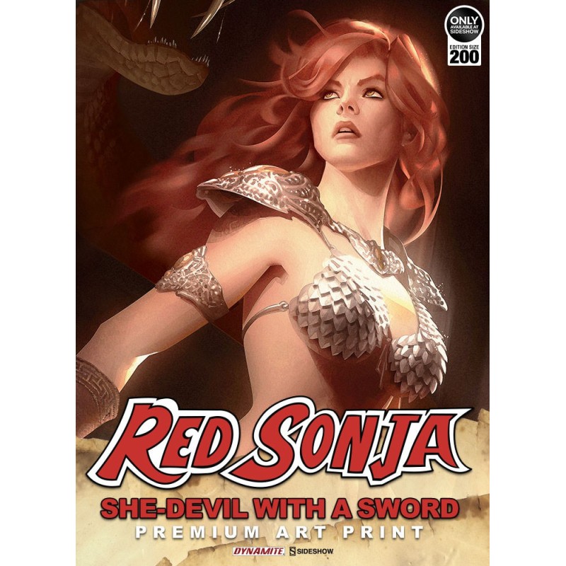 Red Sonja She-Devil with a Sword Art Print by Sideshow