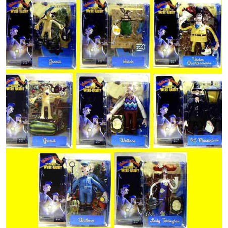 Wallace and Gromit Action Figure Set 8 Included (15 cm)