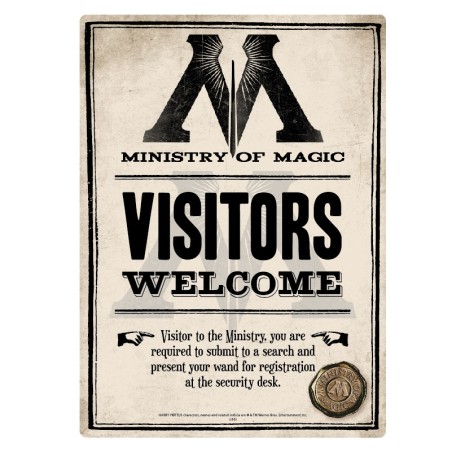 Harry Potter: Ministry of Magic Metal Sign