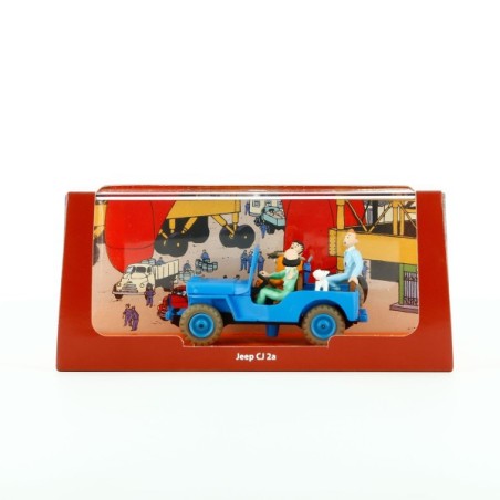 Kuifje Blauwe jeep - Raket naar de Maan TinTin Blue jeep - Kuifje Blauwe jeep - Raket naar de Maan TinTin Blue jeep -