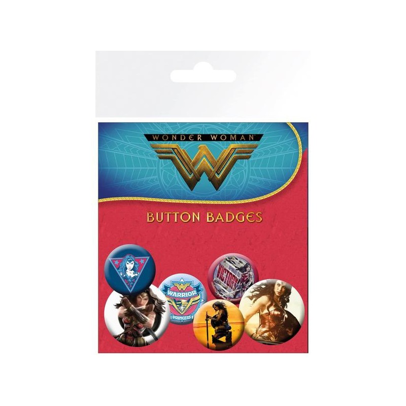 Wonder Woman 6 buttons / badges