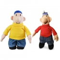 Buurman & Buurman: Pat & Mat Plush Knuffels 27cm Set van 2 stuks