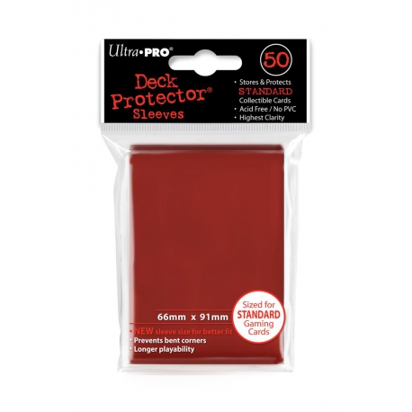 Sleeves - Standaard Rood (66x91 mm) voor Pokemon en Magic