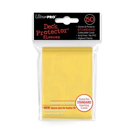 Sleeves - Standaard Geel (66x91 mm) voor Pokemon en Magic Sleeves - Standaard Geel (66x91 mm) voor Pokemon en Magic