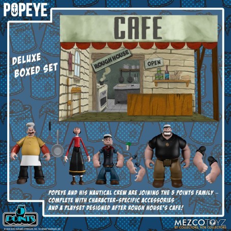 Popeye 5 Points Action Figures Deluxe Box Set 9 cm