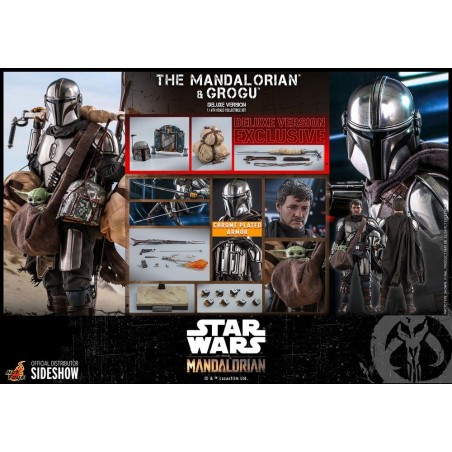 Hot Toys The Mandalorian- 1:6 The Mandalorian & Grogu Set Hot Toys The Mandalorian- 1:6 The Mandalorian & Grogu Set
