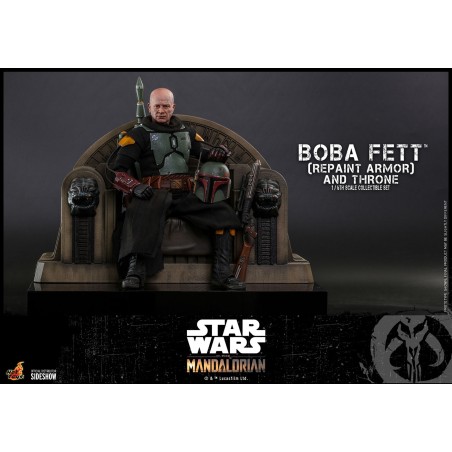 Hot Toys The Mandalorian - Boba Fett Repaint Armor and Throne Hot Toys The Mandalorian - Boba Fett Repaint Armor and Throne