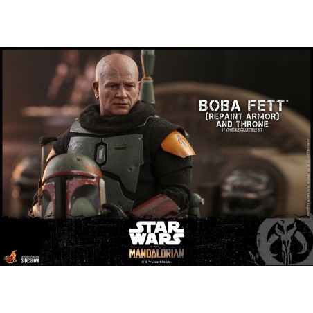 Hot Toys The Mandalorian - Boba Fett Repaint Armor and Throne Hot Toys The Mandalorian - Boba Fett Repaint Armor and Throne